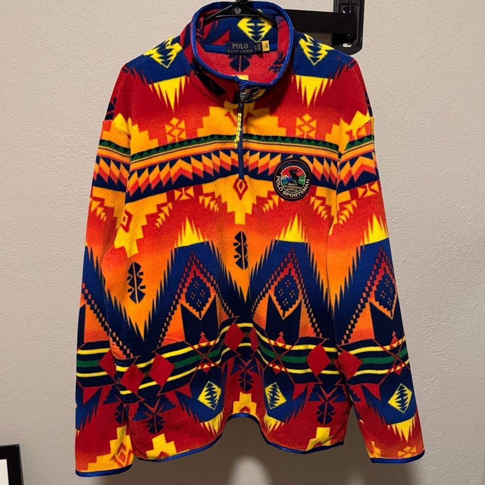 Polo by Ralph Lauren Vibrant Tribal Fleece Pullover